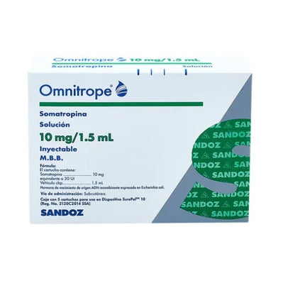 OMNITROPE 10MG/1.5ML C/5