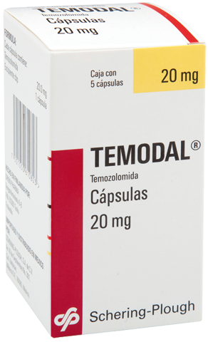 TEMODAL 20MG C/5 CAPS