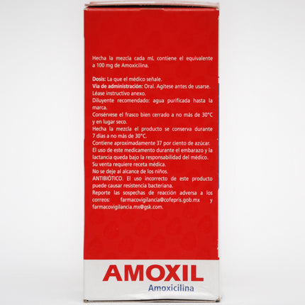 AMOXIL PED 500MG SUSP 75ML